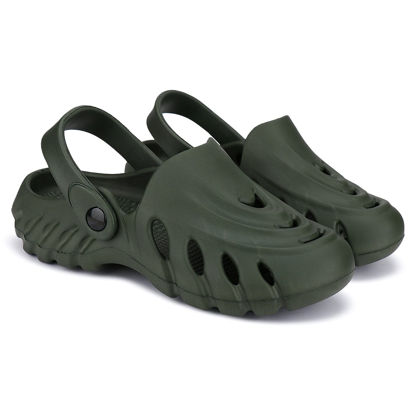 Bersache Comfortable Stylish Clogs For Men (6009-Green)