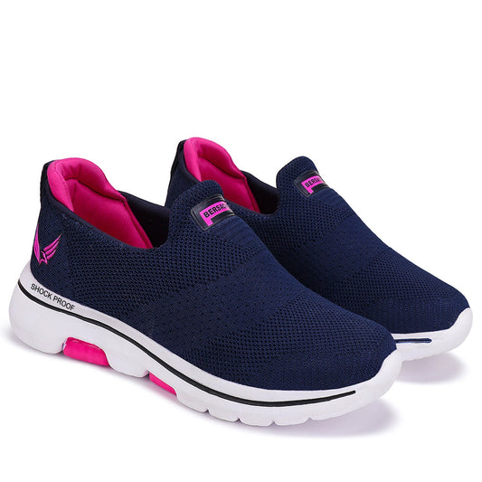 Bersache Premium Sports ,Gym, trending Stylish Running shoes for women (7059-Navy Blue)