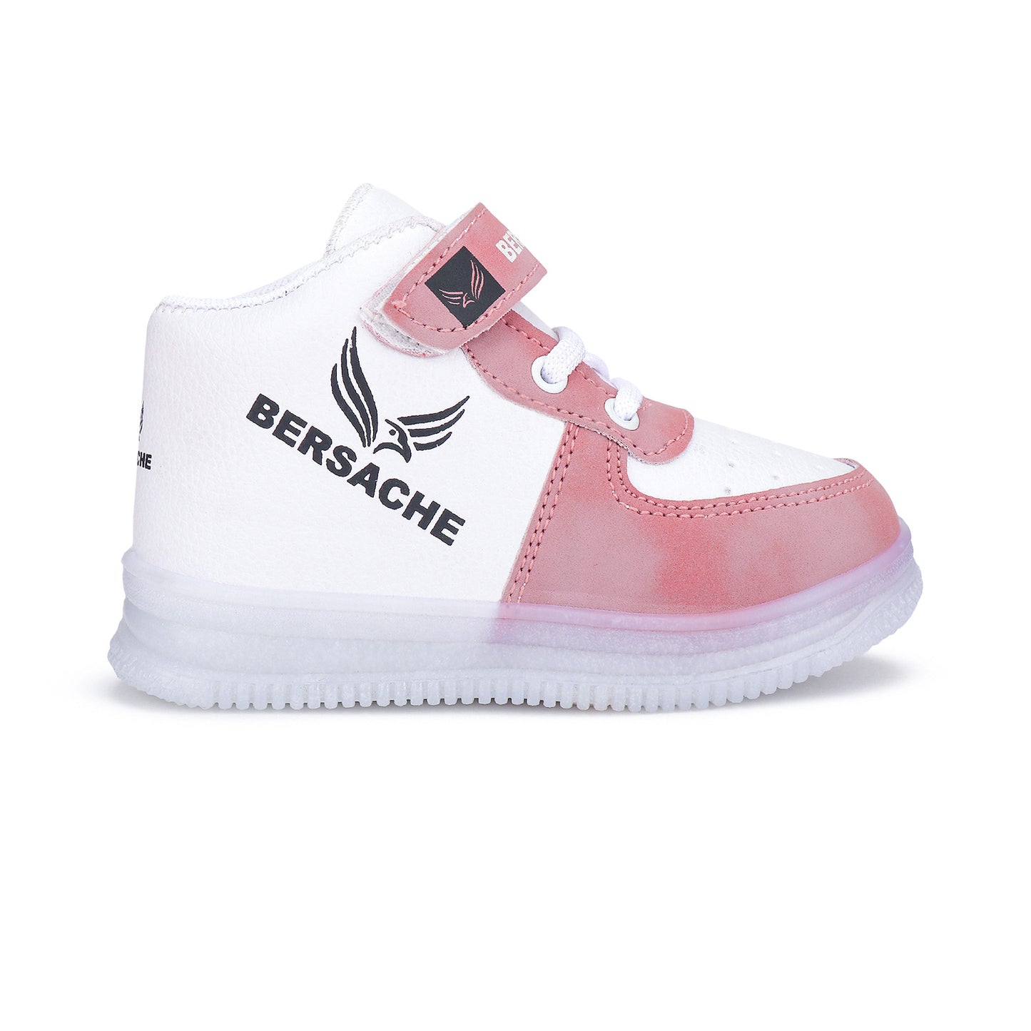 Bersache Premium Sports Lighting shoes, trending Stylish Running shoes for Kids (8015- PINK)