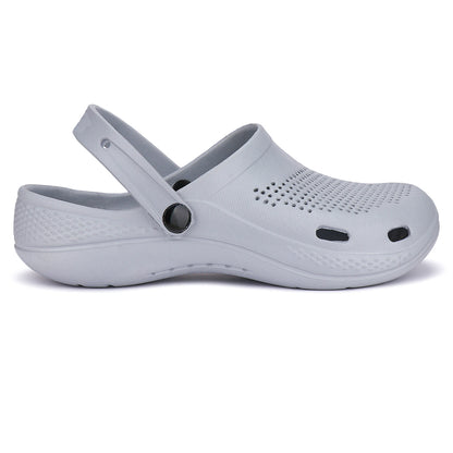 Bersache Comfortable Stylish Clogs For Men (6012-Grey)