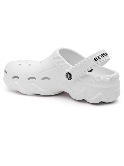 Bersache Comfortable Stylish Clogs For Men (6088-White)