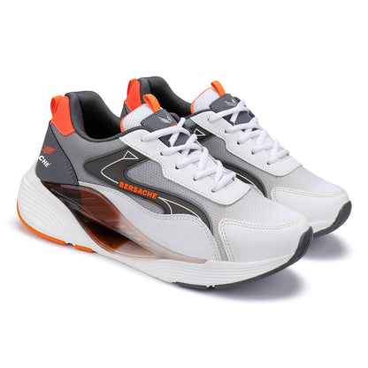 Bersache Premium Sports ,Gym, trending Stylish Running shoes for men (9072-Orange)