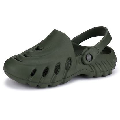 Bersache Comfortable Stylish Clogs For Men (6009-Green)