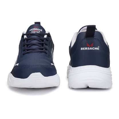 Bersache Premium Sports ,Gym, trending Stylish Running shoes for men (7055-Navy Blue)