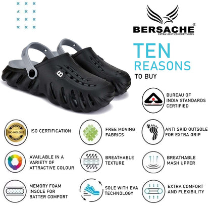 Bersache Comfortable Stylish Flip Flop For Men (6004-Black)