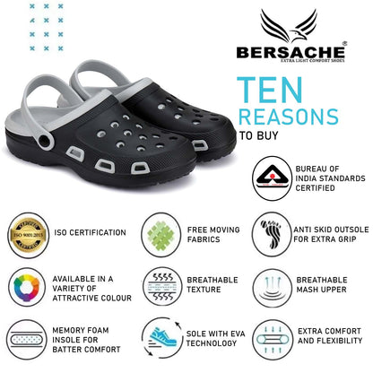 Bersache Comfortable Stylish Flip Flop For Men (6024-Black)