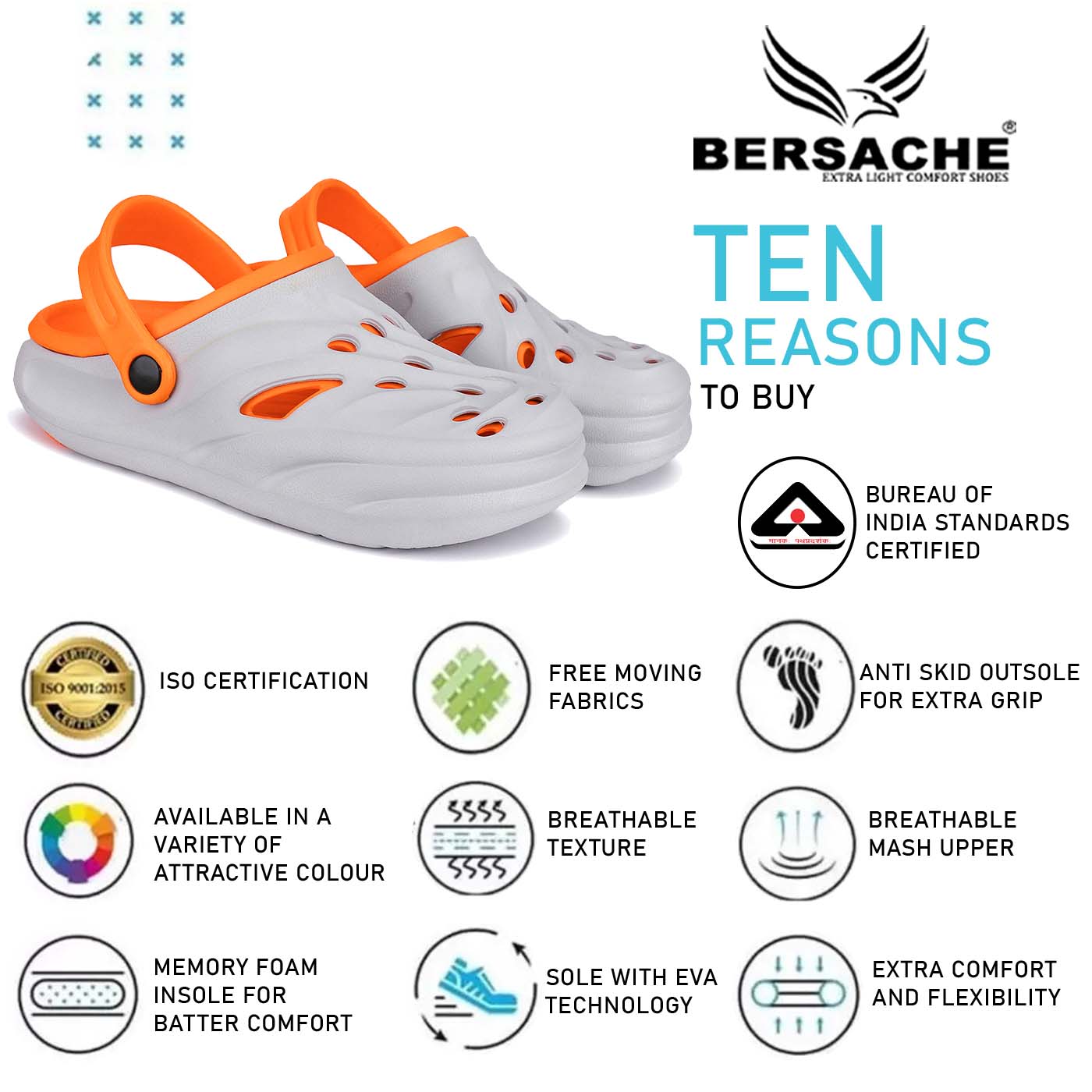 Bersache Comfortable Stylish Flip Flop For Men (6030-Orange)