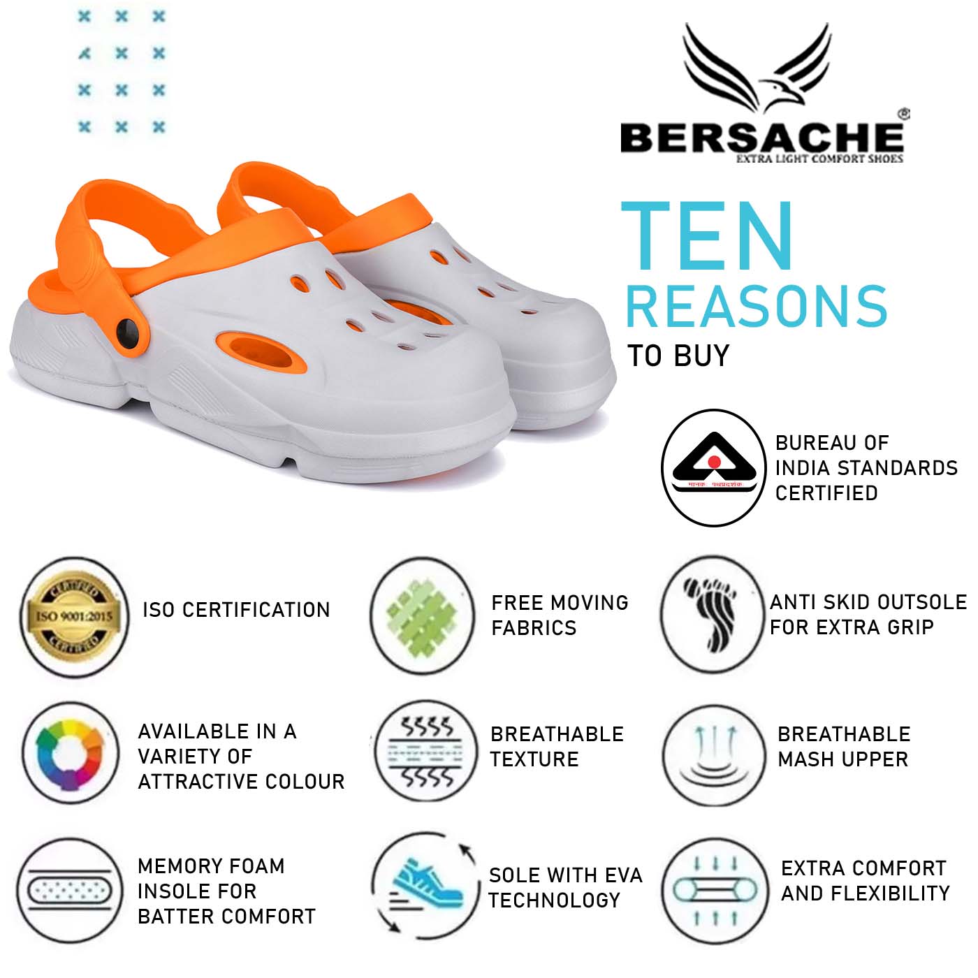 Bersache Comfortable Stylish Flip Flop For Men (6034-Orange)