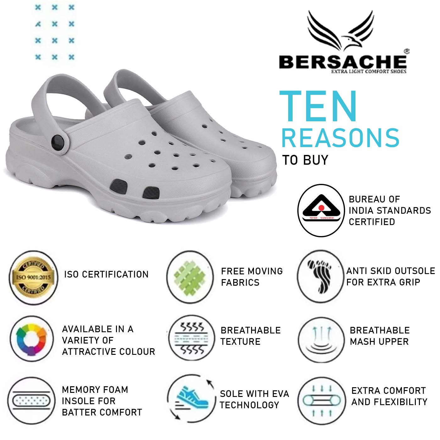 Bersache Comfortable Stylish Flip Flop For Men (6036-Gray)