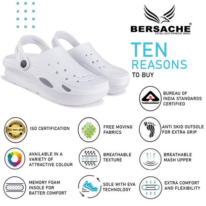 Bersache Comfortable Stylish Flip Flop For Men (6064-White)