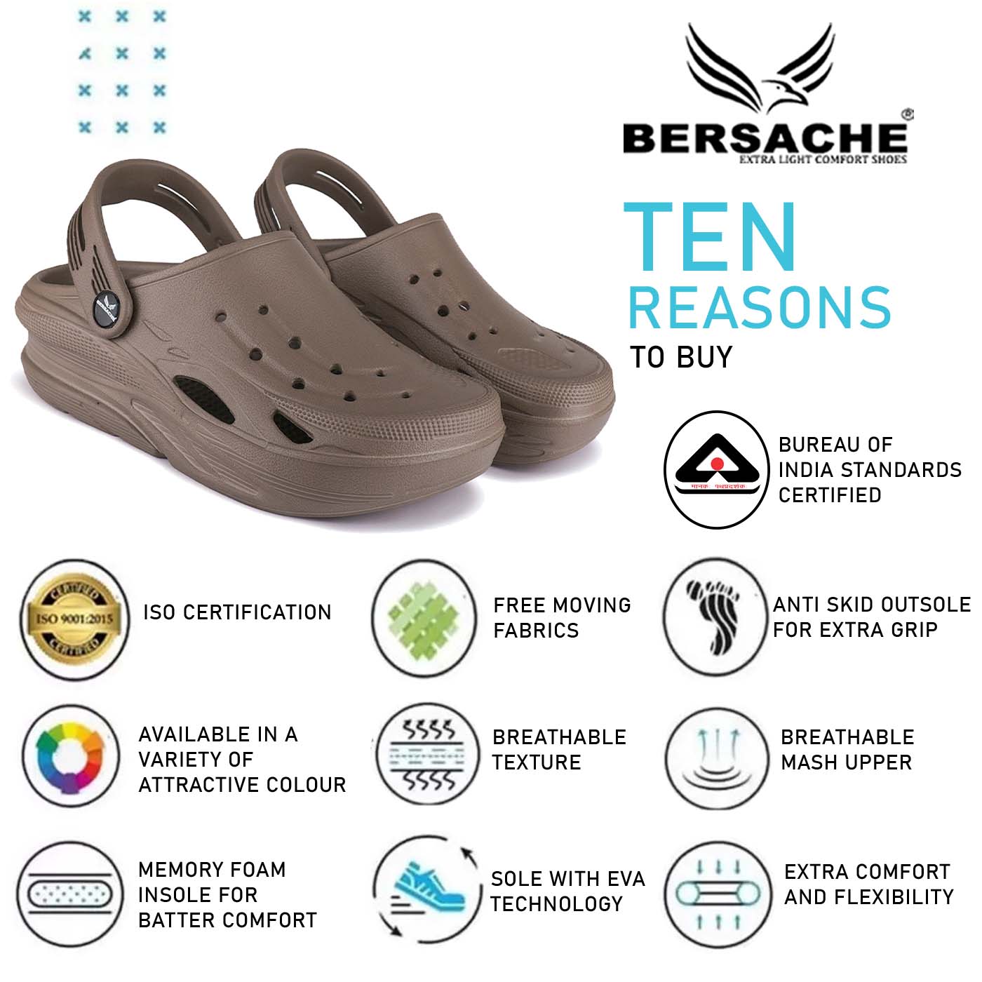 Bersache Comfortable Stylish Flip Flop For Men (6067-Brown)