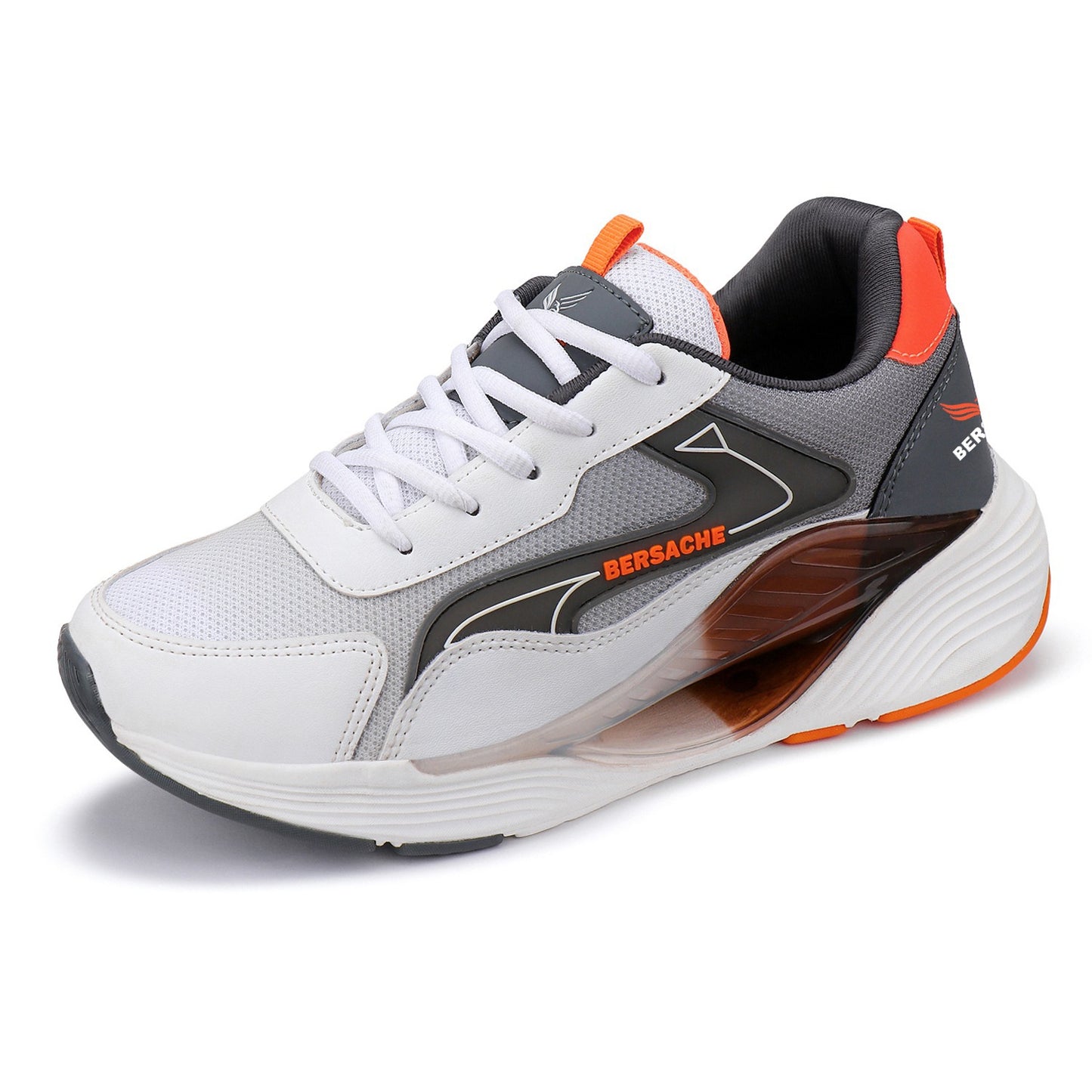 Bersache Premium Sports ,Gym, trending Stylish Running shoes for men (9072-Orange)