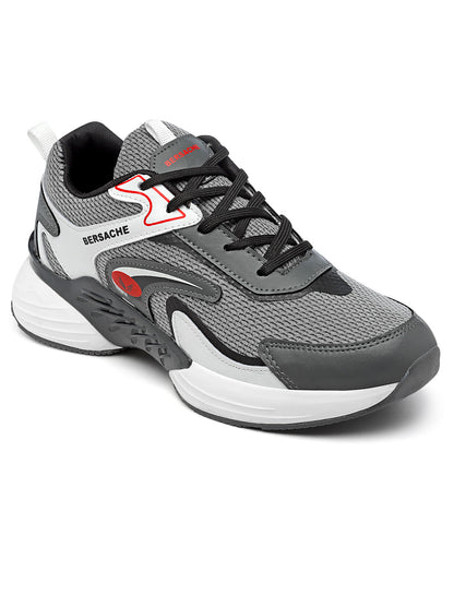 Bersache Premium Sports ,Gym, trending Stylish Running shoes for men 9181-Grey