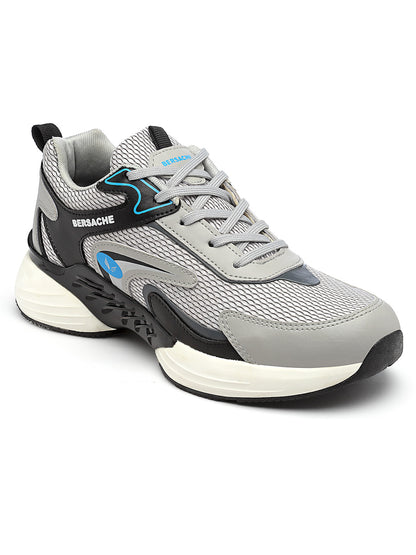 Bersache Premium Sports ,Gym, trending Stylish Running shoes for men 9182-Silver